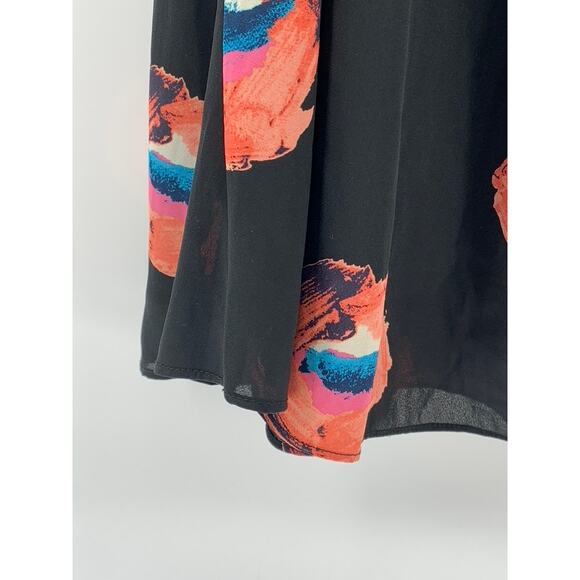 BUDDY LOVE Women's Black-Red Lip Print Melanie Scoop-Neck A-Line Mini Dress SZ S - Picture 6 of 10